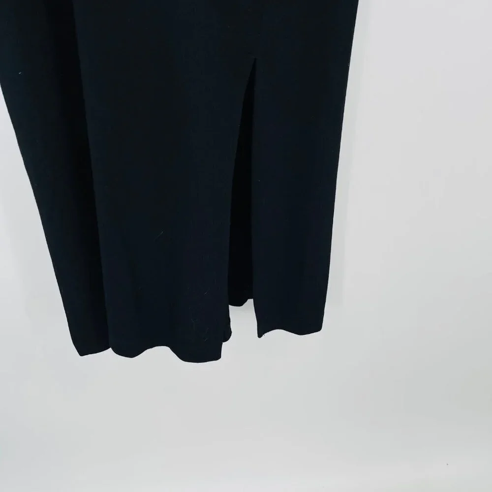 Vintage‎ Talbots Maxi Dress Womens S Black Knit V Neck Shift Career Wear Casual - Picture 6 of 11
